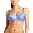 Glamorise Women's Natural Wire Satin and Lace Bra