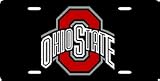 Ohio State Buckeyes Laser Cut Black License Plate