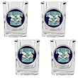 New Orleans Hornets 4pc Square Shot Glass Set NBA Basketball