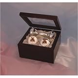 Rosewood Keepsake Box w/ Rattle, First Tooth and First Curl Box