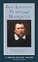 Plays and Masques (Norton Critical Editions)