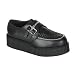 thumbnail: *CREEPER-412, 2" P/F Wht 2 Buckle Zipper Strap Creeper Shoe from Pleaser