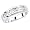 Simple and Elegant Solid Sterling Silver Cubic Zirconia Rhodium Plated Rings Please specify size: 5