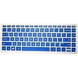 PcProfessional Blue Ultra Thin Silicone Gel Keyboard Cover for HP Pavilion X360 Convertible 2 in 1 13.3" Laptop with Application Kit (Please Compare Keyboard Layout and Model)