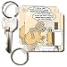 Londons Times Funny Dogs Cartoons - Doggie Bottled Water - Key Chains