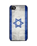 Israeli Flag - iPhone 4s Silicone Rubber Cover, Cell Phone Case