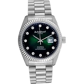 Andre Giroud Mens Limited Edition Diamond and Steel Watch - Emerald by Andre Giroud