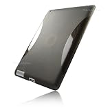 Produkt-Bild: PULSARplus TPU H&uuml;lle Case f&uuml;r iPad 2 / iPad 3 Tasche in transparent schwarz + Displayschutzfolie