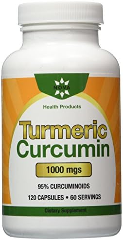 Turmeric Curcumin - 1000mg Serving Extra Strength - Anti Inflammatory Supplement - Turmeric Root Powder in Caps - Strongest Antioxidant- 100% Herbal Product - Free E-book included - Made in the USA