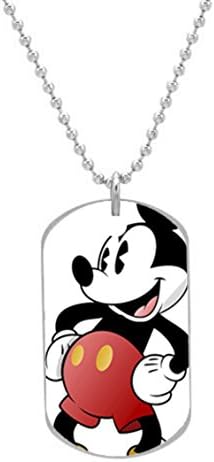 Mickey Mouse Disney Cartoon Mouse Custom OvaL Dog Tag (Large Size) Pet Tag Cat Animal Tag