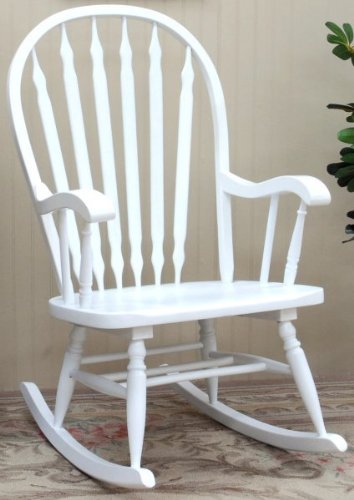 Carolina Cottage Hudson Rocker, White