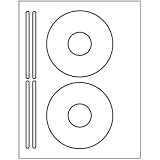 200 CD / DVD labels. Use the Avery® 5931 template to create. These are white, matte and can be used in both laser and inkjet printers. Great value for 50 sheets.