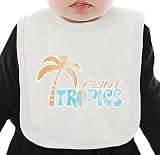 Flint Tropics Retro Washed ネクタイを有する有機ビブ Medium