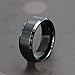 Couples 8mm Wedding Bands, Stainless Steel Ring, Mens Black Rings Womens, Size 11.5