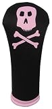 Pink and Black Skull Girl Fairway Wood Headcover