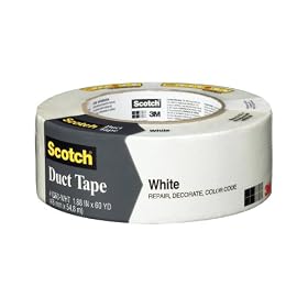 3M 1060-WHT Scotch White Duct Tape, 1.88-Inch x 60-Yard, 1-Pack