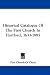Books : Historical Catalogue of the First Church in Hartford, 1633-1885