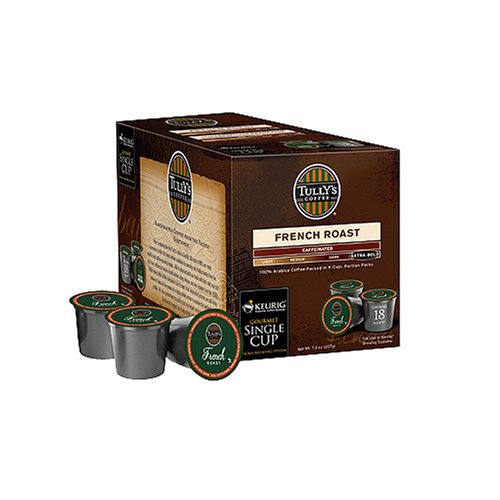 Tully's K-Cup Single-Serving Coffee 108-ct.- French Roast