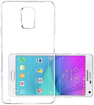 Ducky Worldwide® Ultra-thin Silicon Back Cover Clear Plain Lightweight Protective Soft TPU Rubber Skin Case For Samsung Galaxy Note4 Note 4 NOTE4