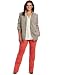 Kenneth Cole Women's Plus-Size Peak Collar Jacket, Pebble, 1X