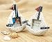 'Come Sail Away' Handcrafted Wooden Sailboat Frames (Set of 4)