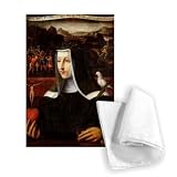 Ex Voto dedicated to St. Catherine of Siena.. - Tea Towel 100% Cotton - Art247 - Tea Towel - 46x70cm