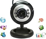 12 Megapixel Webcam Camera with Built-in Microphone and Built-in Adjustable LED Lights / NightVision, Plug and Play by XGadget