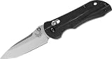 Benchmade 909 Axis Stryker-Plain Edge/Satin Finish Blade/Black Textured G10 Handle