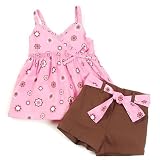 AL & Ray Floral A-Line Top & Short Set
