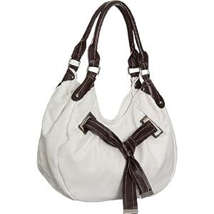 ''Minnie'' Hobo - Off White & Brown