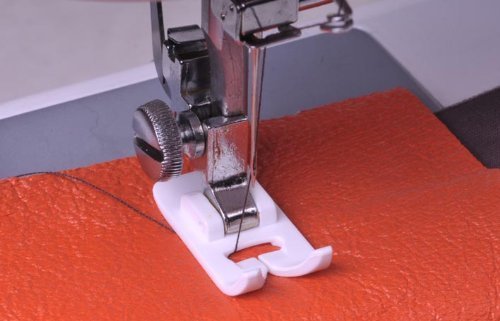 Non-stick Sewing Machine Presser Foot - Fits All Low Shank Snap-on Singer*, Brother, Babylock, Viking (Husky Series), Euro-pro, Janome, Kenmore, White, Juki, Bernina (Bernette Series), New Home, Necchi, Elna and More!