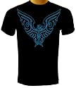 Rise up From the Ashes T-shirt, Blue Tribal Phoenix T-shirt