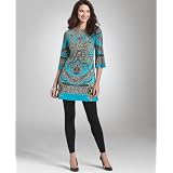 Alfani Petite Tunic, Three Quarter Sleeve Printed by Alfani