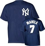 Mickey Mantle New York Yankees Cooperstown Throwback Player Name & Number T-Shirt