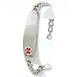 Medical ID Information Bracelet Stainless Steel 8"