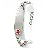 Bracelet Medical ID Info Engravable Steel Jewelry 8