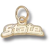 Michigan State University State 3/16 Pendant (Gold Plated)