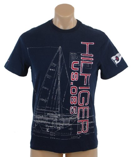 Tommy Hilfiger Mens Custom Fit Short Sleve T-Shirt