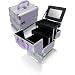 Purple Aluminum Cosmetic Train Case Style No. TS-80