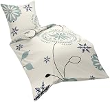 Zoom Produkt-Bild: Fleuresse 432662 Fb. 2 Feinbiber-Bettw&auml;sche 2-teilig 135 x 200 cm, blau
