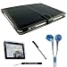 Premium Slim Hard Synthetic Carrying Cover Case for Apple iPad WiFi / 3G 16GB 32GB 64GB + Includes a 4-inch eBigValue (TM) Determination Hand Strap + Anti-Glare Screen Protector For iPad Tablet ( All Models ) + Premium Quality Metal Stylus Styli for Apple