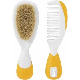 Chicco 66003300000 Natural Silk Brush and Comb Yellow