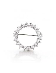 Bling Jewelry Sterling Silver Cubic Zirconia Eternity Pin