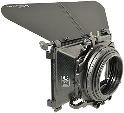CHROSZIEL C-415-02F110 415 Wide Angle Matte Box Dual Stage for 15mm Light Weight Support Rod Mounting (Black)