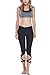 YOINS Women Casual Self-tie Leggings Yoga Sport Pants Black US 2