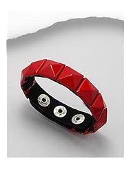 Plastic Colored Enamel Bracelet In White Base