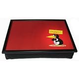 Uli Stein Knietablett - Lap Tray - Pinguin - Dagegen! - rotvon "teppiche-tuermatten"