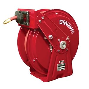 Reelcraft DP7850 OLP 1 2-Inch by 50-Feet Spring Driven Hose Reel for Air Water