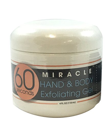 60 Second Miracle Hand & Body Exfoliating Gel: Soothing Body Scrub to clear away dead skin cells and revitalize your skin's elasticity