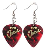 Guitar Pick Earring - Red